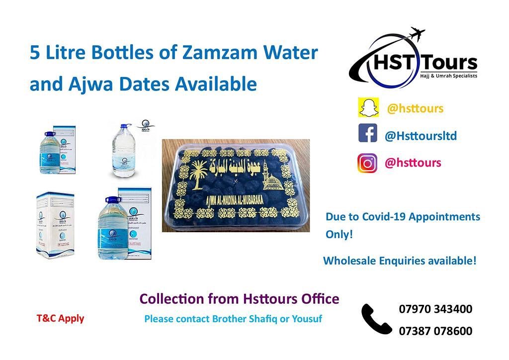 zamzam and ajwa